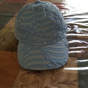 New Light Blue Sequences Cap